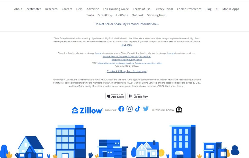 Building a Zillow-like website with social media integration