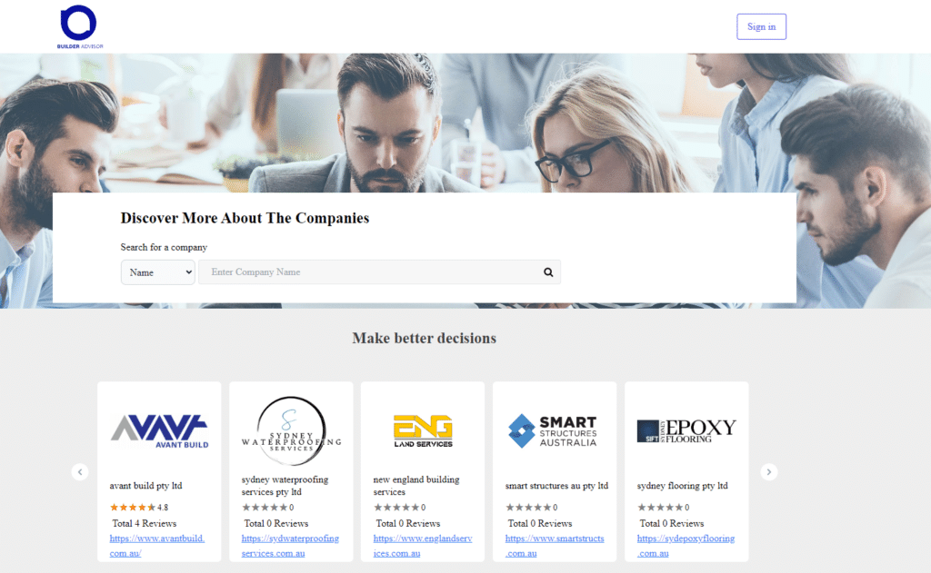 Marketplace for Builders and Homeowners