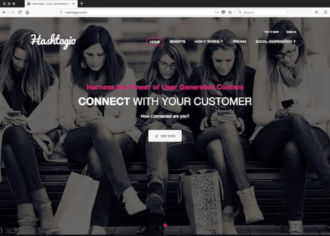 Hashtagio - a SaaS platform that allows businesses and individuals to create social hubs in minutes.
