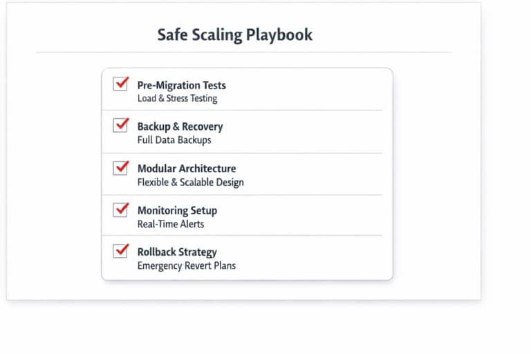 Safe scaling checklist for Bolt.ai MVPs covering token optimization, incremental changes, CI/CD validation, staging environments, and infrastructure hardening.”