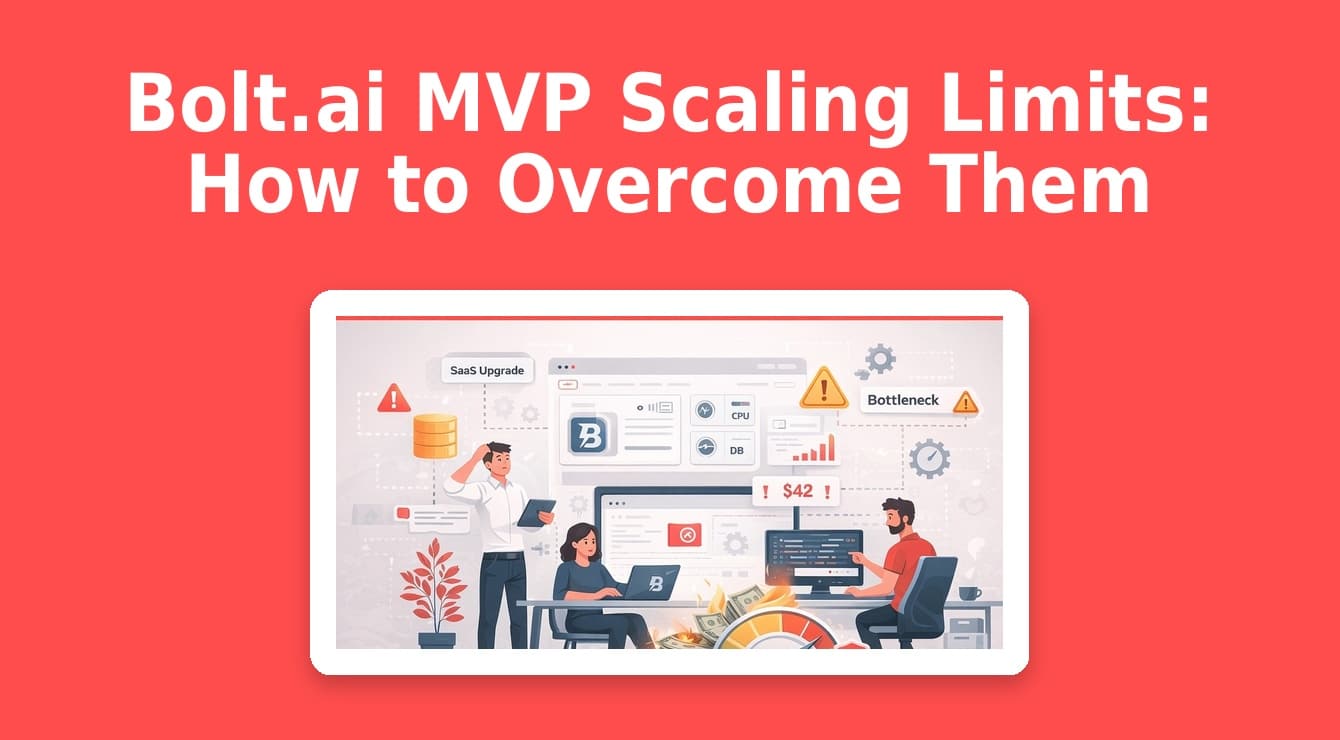 Bolt.ai MVP scaling limits: How to Overcome Them