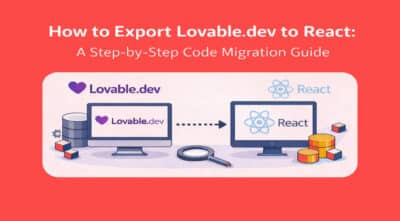 Export Lovable.dev to React: Step-by-Step Guide