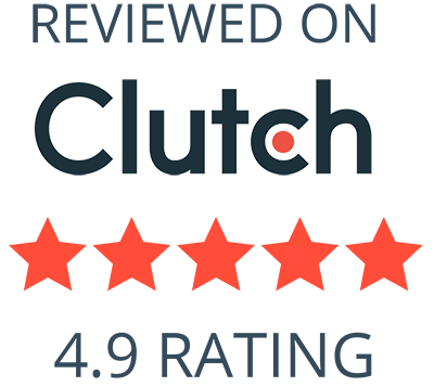 4.9 rating on clutch.co